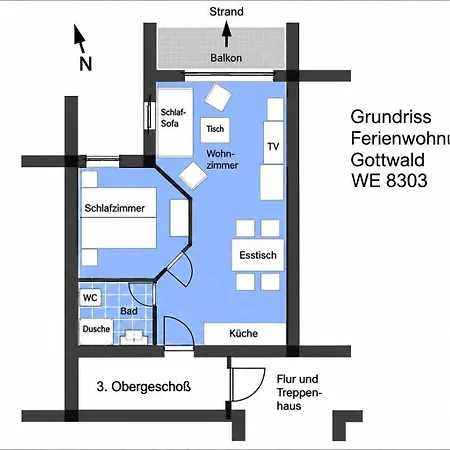 Yachthafenresidenz-wohnung-8303-859 アパート